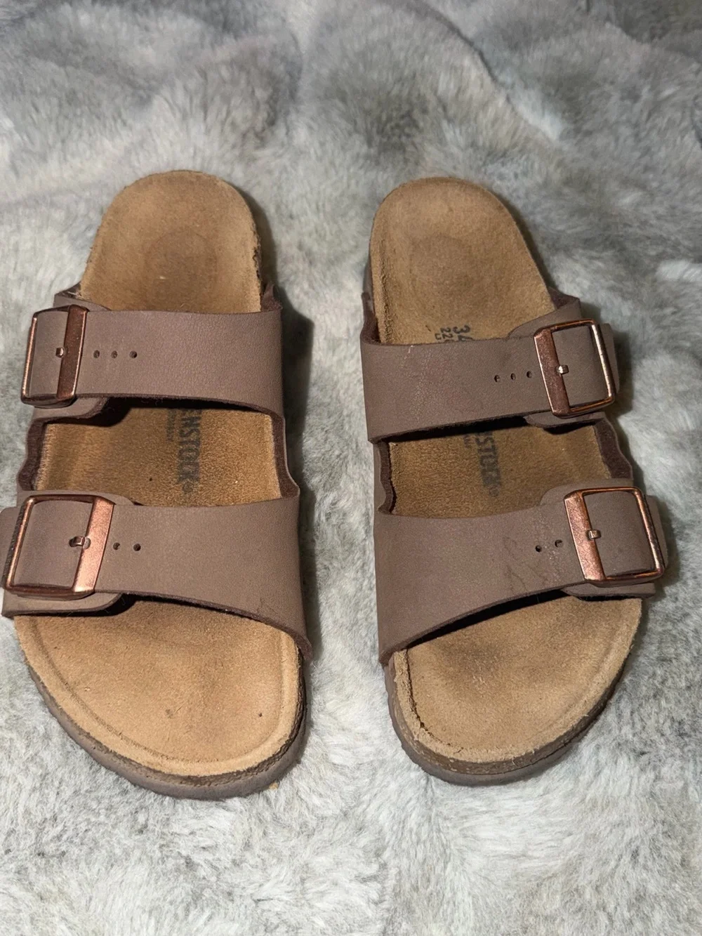 Birkenstock Arizona Mocha Kids US Sz 3-3.5 - EU34 Mocha Sandals Excellent Cond.
